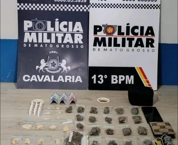 Cavalaria da PM prende suspeito por tráfico de drogas em Lucas