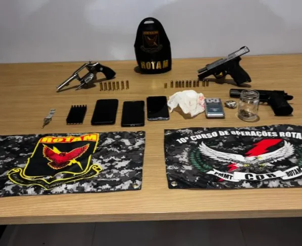 Rotam prende cinco faccionados com armas e drogas em MT