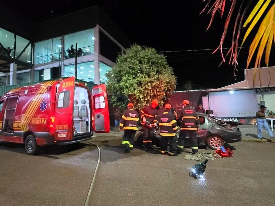 Bombeiros fazem simulado de resgate em Guarantã do Norte
