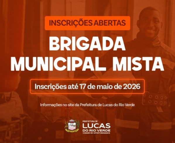 Inscrições abertas para Brigada Municipal Mista