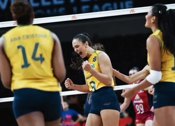 Brasil domina França no volei e mantém invencibilidade na Liga das Nações feminina