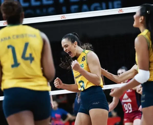 Brasil domina França no volei e mantém invencibilidade na Liga das Nações feminina