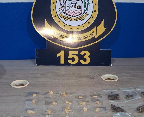GCM prende três suspeitos por tráfico de drogas e atende caso de suposto sequestro em Lucas do Rio Verde