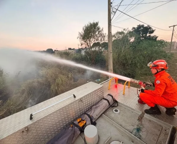 Incêndio em vegetação mobiliza bombeiros em Alto Araguaia