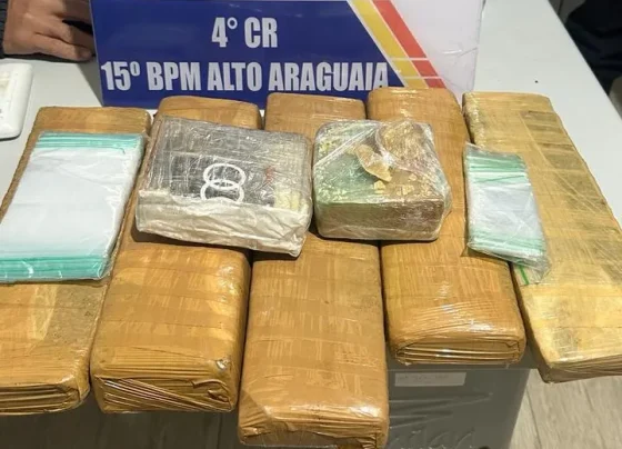 Tráfico de drogas em Alto Araguaia termina com apreensão de 6 kg