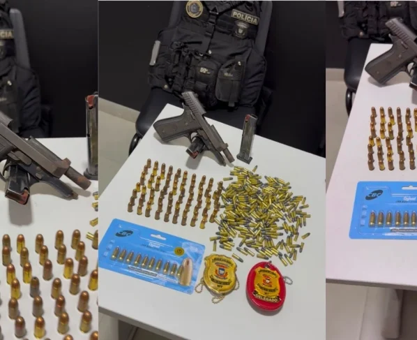 Polícia Civil apreende pistola e 327 munições durante cumprimento de mandado em Juína