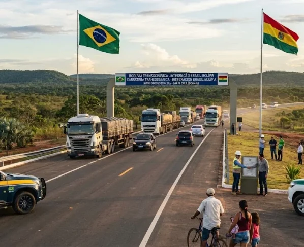 Rodovia entre MT e Bolívia