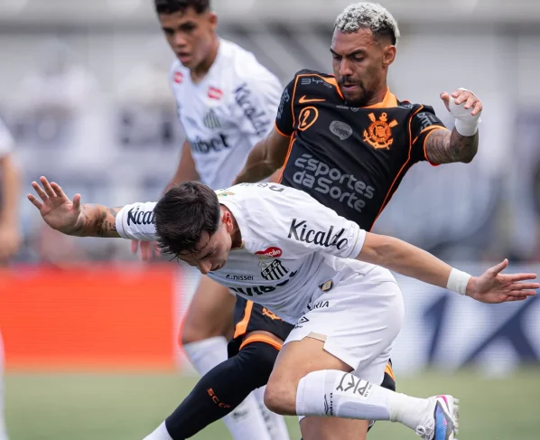 Corinthians x Santos: onde assistir e escalações do clássico. Imagem: Raul Baretta/Santos FC