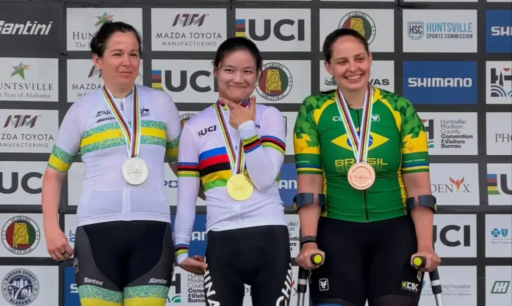 Brasil conquista cinco medalhas no Mundial de paraciclismo