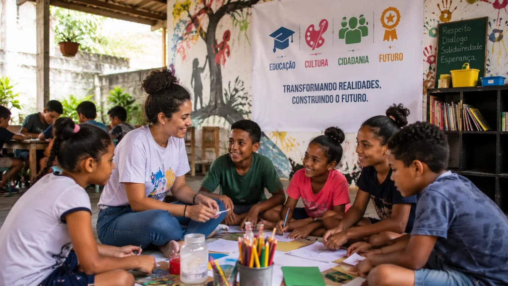 Atividades socioeducativas e culturais com crianças e adolescentes em espaço comunitário, Mato Grosso