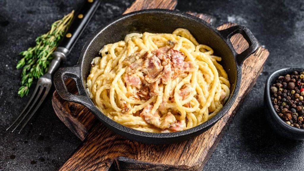 Receita de macarrão a carbonara