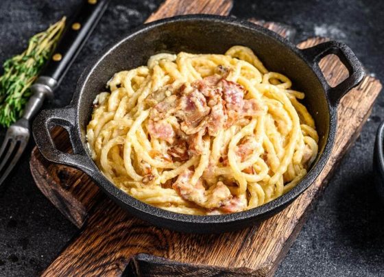 Receita de macarrão a carbonara
