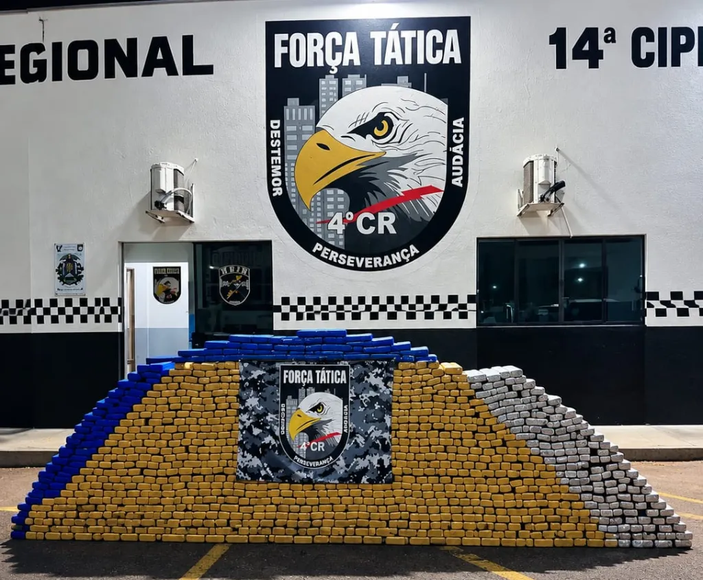 Força Tática apreende 1,3 tonelada de maconha em Rondonópolis