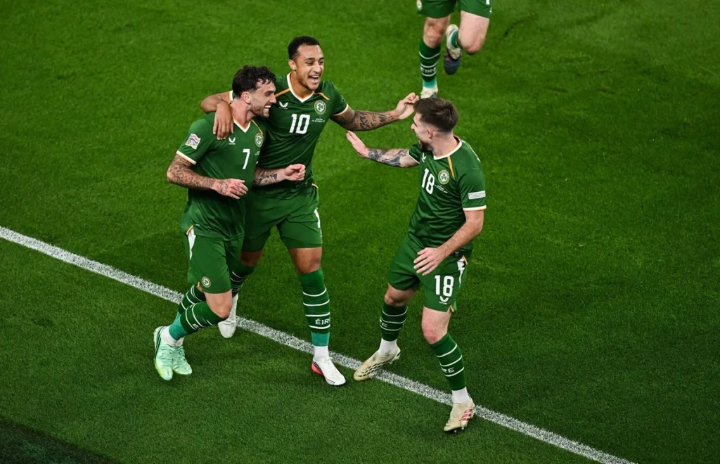 Irlanda x Israel: onde assistir e escalações. Imagem: seleção irlandesa