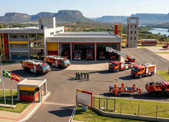 Quartel do Corpo de Bombeiros Militar em Mato Grosso.