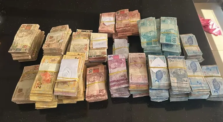 Dinheiro apreendido