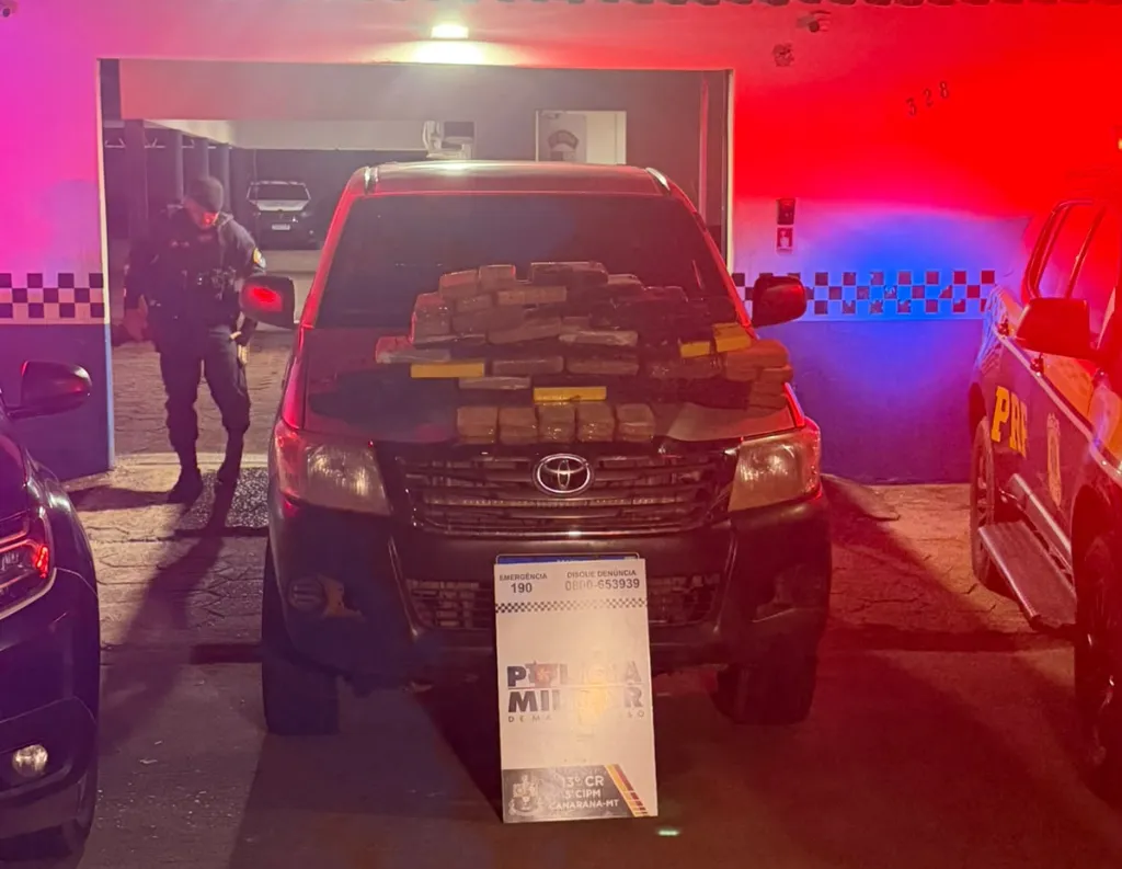 PM e PRF apreendem 43 kg de drogas em Canarana