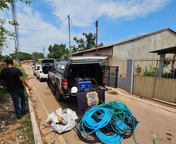 Polícia Civil recupera 2 toneladas de fios de cobre em Várzea Grande