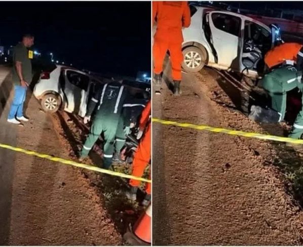 Carro bate em carreta bitrem e três pessoas morrem em rodovia estadual de MT