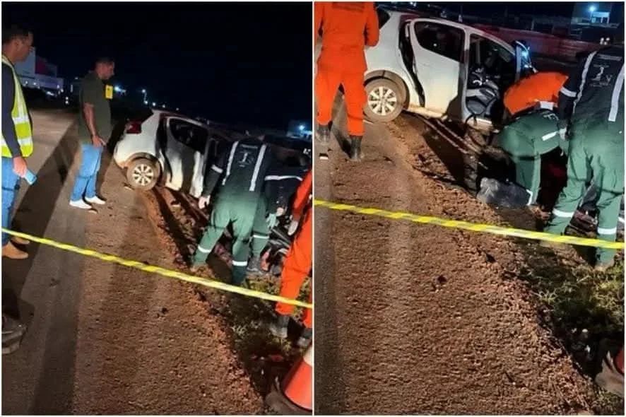 Carro bate em carreta bitrem e três pessoas morrem em rodovia estadual de MT