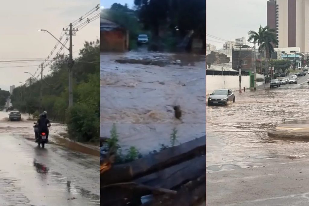 Chuva em uma noite atinge 85% do volume esperado para outubro em Cuiabá, diz prefeitura