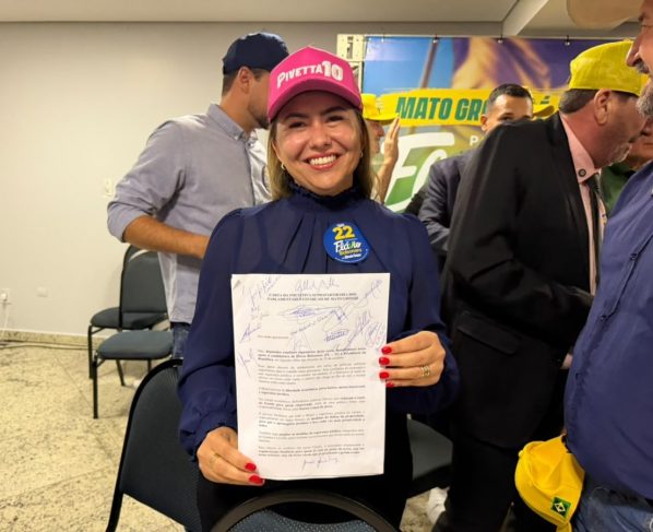 Em Cuiabá, Alessandra reforça apoio a Flávio: “Sempre fomos apoiadores da família Bolsonaro”