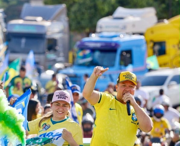 FOI GIGANTE | Cláudio Ferreira lidera carreata histórica para Flávio neste sábado em Rondonópolis