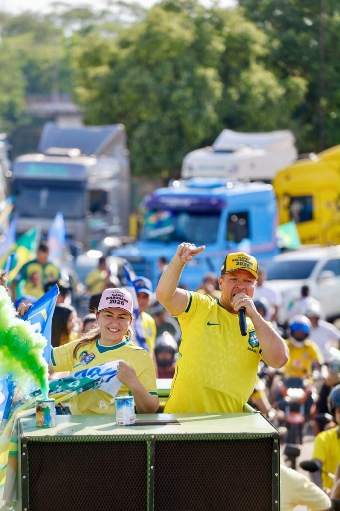FOI GIGANTE | Cláudio Ferreira lidera carreata histórica para Flávio neste sábado em Rondonópolis