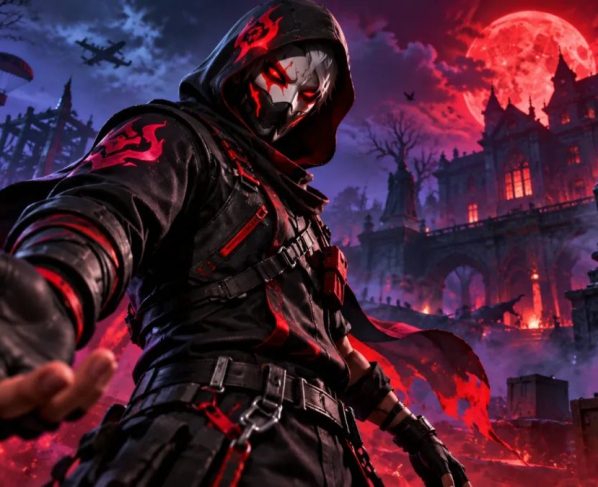 Free Fire libera conjunto Sombra da Noite grátis