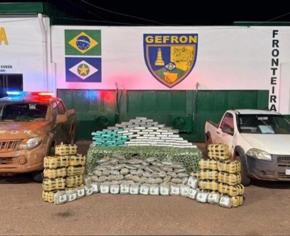 Gefron apreende 250 kg de drogas e causa prejuízo de R$ 690 mil ao crime em Vila Bela