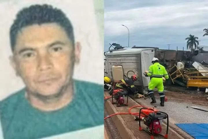 Motorista morre após caminhão tombar na BR-163 em Sorriso MT