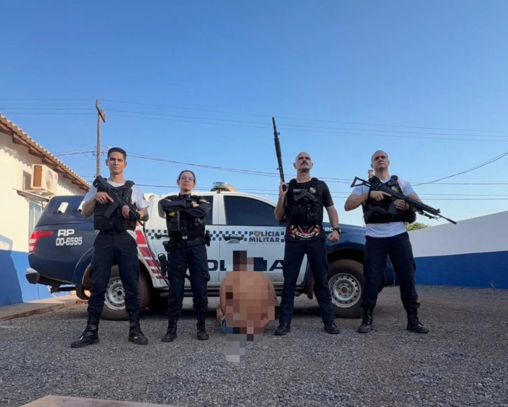 Suspeito de tentar furtar agência de cooperativa é detido pela Polícia Militar em Brianorte (MT)