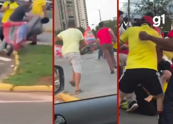 VÍDEO: manifestantes e candidato não eleito se envolvem em confusão em MT