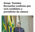 O vereador Toninho Bernardes (PL) confirmou, ao Só Notícias, que será candidato a presidente da Câmara…