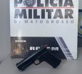 Rotam prende dois homens e apreende armas de fogo após